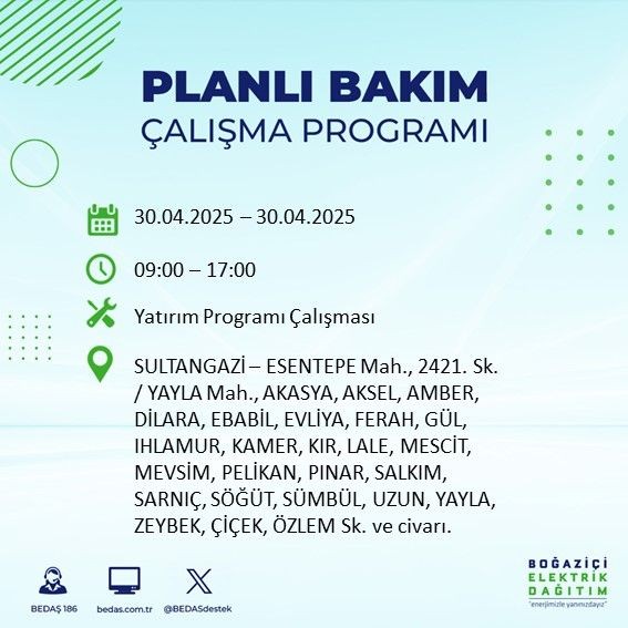 İstanbul'da uzun süreli elektrik kesintisi yaşanacak! 30 Nisan Çarşamba elektrik kesintileri listesi - Resim: 64