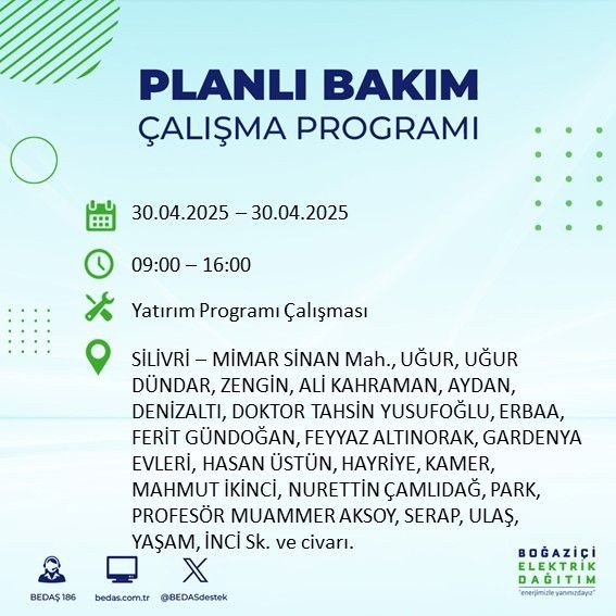 İstanbul'da uzun süreli elektrik kesintisi yaşanacak! 30 Nisan Çarşamba elektrik kesintileri listesi - Resim: 60