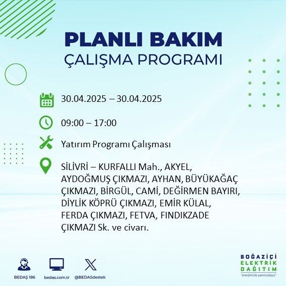 İstanbul'da uzun süreli elektrik kesintisi yaşanacak! 30 Nisan Çarşamba elektrik kesintileri listesi - Resim: 63