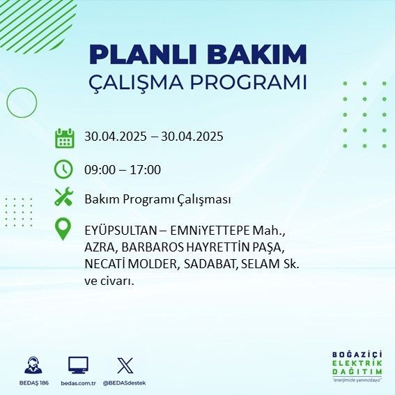 İstanbul'da uzun süreli elektrik kesintisi yaşanacak! 30 Nisan Çarşamba elektrik kesintileri listesi - Resim: 36