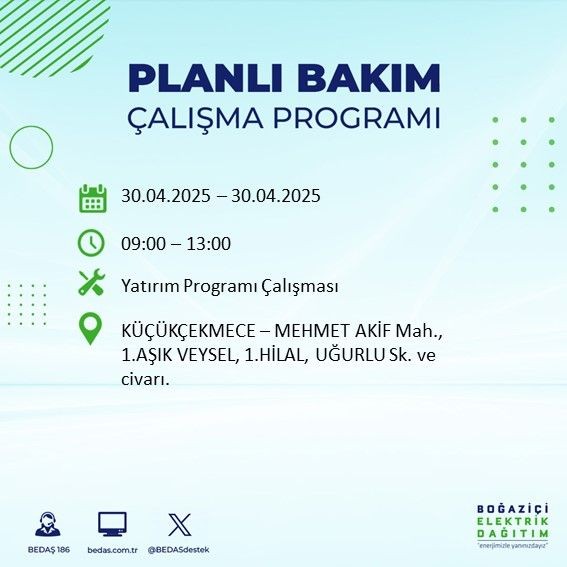 İstanbul'da uzun süreli elektrik kesintisi yaşanacak! 30 Nisan Çarşamba elektrik kesintileri listesi - Resim: 48