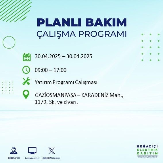 İstanbul'da uzun süreli elektrik kesintisi yaşanacak! 30 Nisan Çarşamba elektrik kesintileri listesi - Resim: 42