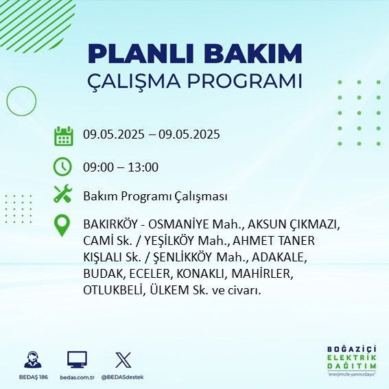 İstanbul'da uzun süreli elektrik kesintisi yaşanacak! 9 Mayıs Cuma elektrik kesintileri listesi - Resim: 20