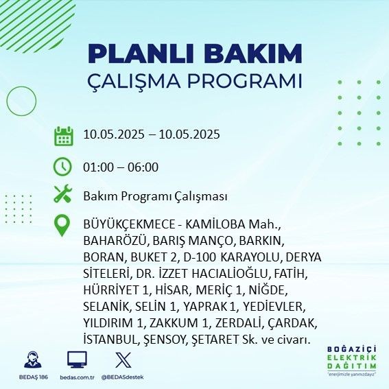 İstanbul'da uzun süreli elektrik kesintisi yaşanacak! 10 Mayıs Cumartesi elektrik kesintileri listesi - Resim: 17