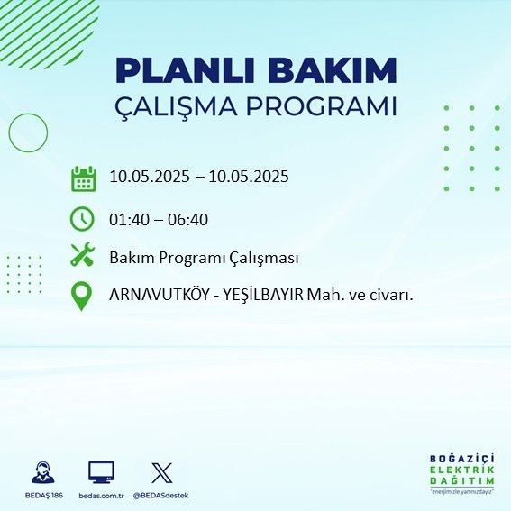 İstanbul'da uzun süreli elektrik kesintisi yaşanacak! 10 Mayıs Cumartesi elektrik kesintileri listesi - Resim: 1