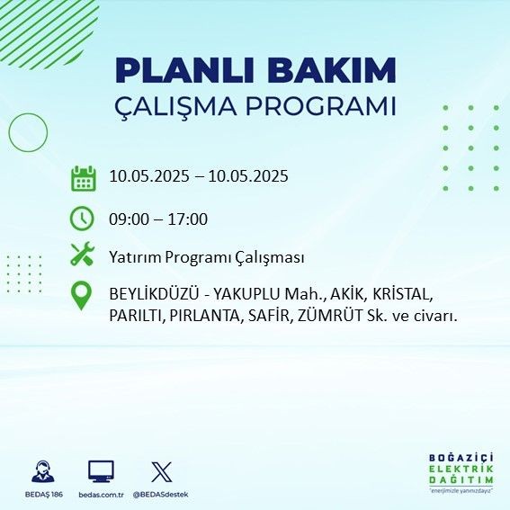İstanbul'da uzun süreli elektrik kesintisi yaşanacak! 10 Mayıs Cumartesi elektrik kesintileri listesi - Resim: 12