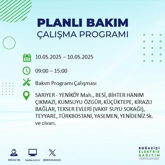 İstanbul'da uzun süreli elektrik kesintisi yaşanacak! 10 Mayıs Cumartesi elektrik kesintileri listesi - Resim: 29
