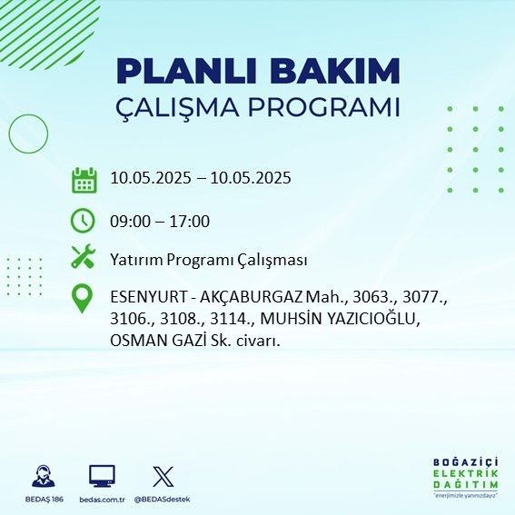 İstanbul'da uzun süreli elektrik kesintisi yaşanacak! 10 Mayıs Cumartesi elektrik kesintileri listesi - Resim: 20