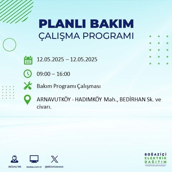 İstanbul'da o ilçeler karanlığa gömülecek! 12 Mayıs Pazartesi elektrik kesintileri listesi - Resim: 2