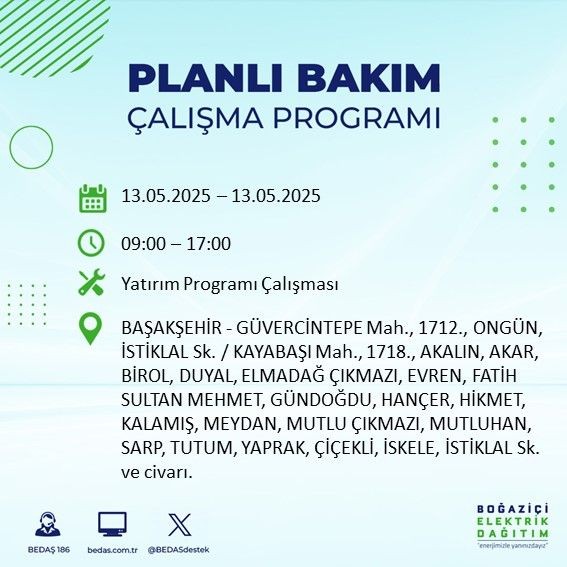 İstanbul'da uzun süreli elektrik kesintisi yaşanacak! 13 Mayıs Salı elektrik kesintileri listesi: Silivri, Çatalca, Esenyurt - Resim: 16