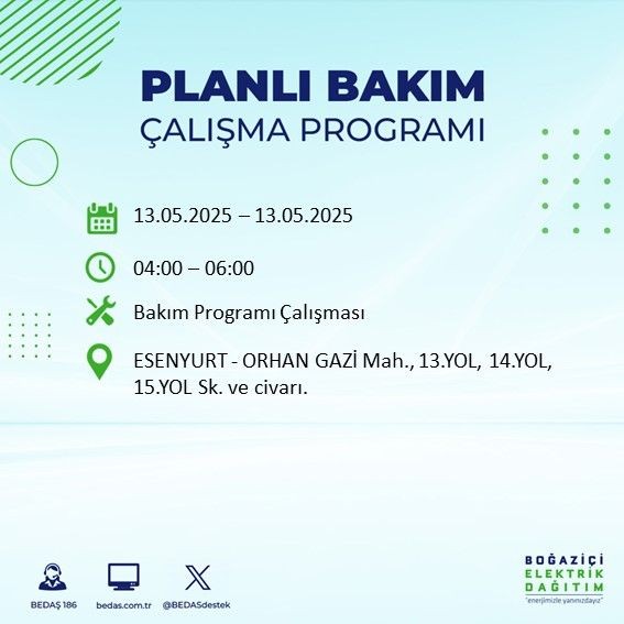 İstanbul'da uzun süreli elektrik kesintisi yaşanacak! 13 Mayıs Salı elektrik kesintileri listesi: Silivri, Çatalca, Esenyurt - Resim: 48