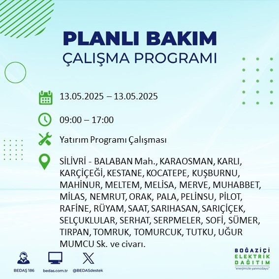İstanbul'da uzun süreli elektrik kesintisi yaşanacak! 13 Mayıs Salı elektrik kesintileri listesi: Silivri, Çatalca, Esenyurt - Resim: 71