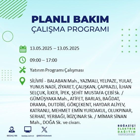İstanbul'da uzun süreli elektrik kesintisi yaşanacak! 13 Mayıs Salı elektrik kesintileri listesi: Silivri, Çatalca, Esenyurt - Resim: 70