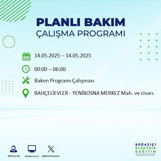İstanbul'un büyük bölümü karanlığa gömülecek! 14 Mayıs Çarşamba elektrik kesintileri listesi - Resim: 9