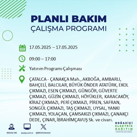 İstanbul'da uzun süreli elektrik kesintisi yaşanacak! 17 Mayıs Cumartesi elektrik kesintileri listesi - Resim: 10