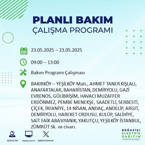 İstanbul'da uzun süreli elektrik kesintisi yaşanacak! 23 Mayıs Cuma elektrik kesintileri listesi - Resim: 8