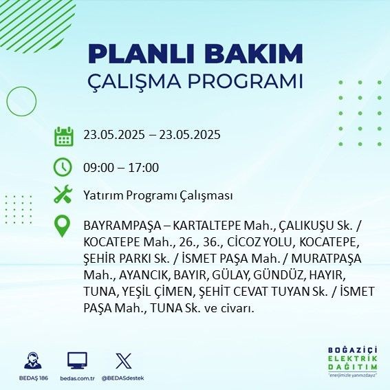 İstanbul'da uzun süreli elektrik kesintisi yaşanacak! 23 Mayıs Cuma elektrik kesintileri listesi - Resim: 10