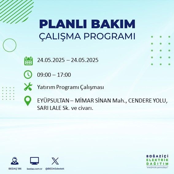 İstanbullular dikkat! İstanbul'da uzun süreli elektrik kesintisi yaşanacak! 24 Mayıs Cumartesi elektrik kesintileri listesi - Resim: 19
