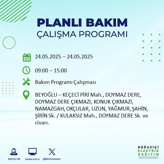 İstanbullular dikkat! İstanbul'da uzun süreli elektrik kesintisi yaşanacak! 24 Mayıs Cumartesi elektrik kesintileri listesi - Resim: 13