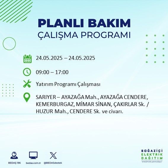 İstanbullular dikkat! İstanbul'da uzun süreli elektrik kesintisi yaşanacak! 24 Mayıs Cumartesi elektrik kesintileri listesi - Resim: 25