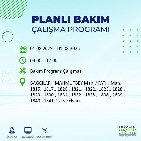 Dikkat! 21 ilçe etkilenecek... Uzun süreli elektrik kesintisi yaşanacak! 1 Ağustos Cuma elektrik kesintileri listesi - Resim: 3