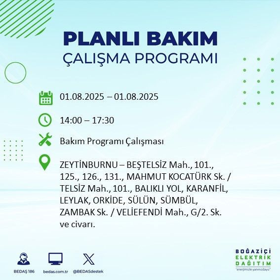 Dikkat! 21 ilçe etkilenecek... Uzun süreli elektrik kesintisi yaşanacak! 1 Ağustos Cuma elektrik kesintileri listesi - Resim: 21