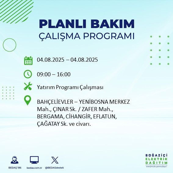 İstanbul'un büyük bölümü karanlıkta kalacak! 4 Ağustos 2025 Pazartesi elektrik kesintileri listesi - Resim: 5