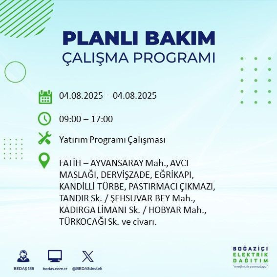 İstanbul'un büyük bölümü karanlıkta kalacak! 4 Ağustos 2025 Pazartesi elektrik kesintileri listesi - Resim: 16