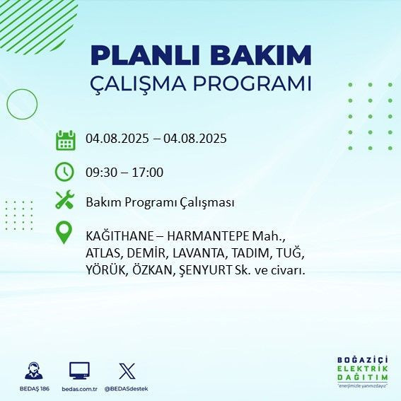 İstanbul'un büyük bölümü karanlıkta kalacak! 4 Ağustos 2025 Pazartesi elektrik kesintileri listesi - Resim: 17
