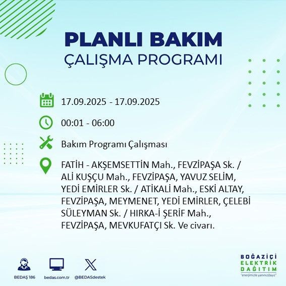 Hazırlıklı olun: 21 ilçe etkilenecek! İstanbul'da 17 Eylül 2025 Çarşamba elektrik kesintileri - Resim: 13