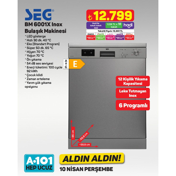 A101 10 Nisan 2025 aktüel ürünler! İşte 10 Nisan A101'in Perşembe indirimli fiyat listesi - Resim: 11