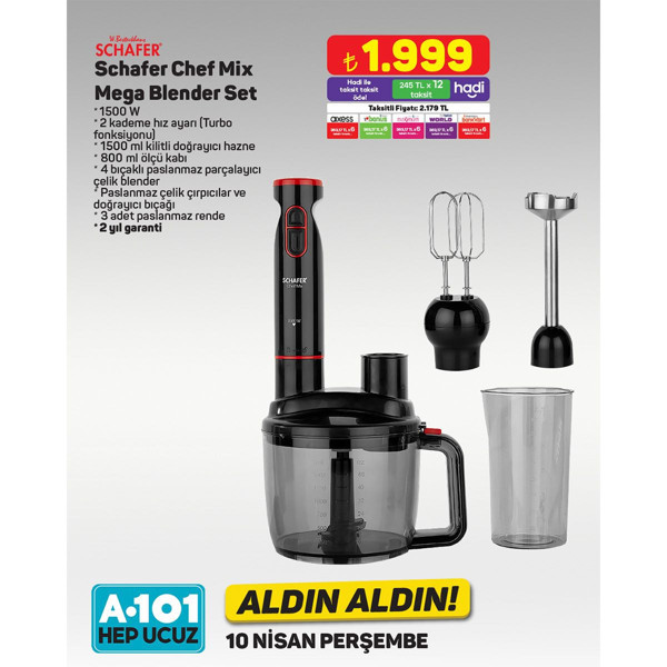 A101 10 Nisan 2025 aktüel ürünler! İşte 10 Nisan A101'in Perşembe indirimli fiyat listesi - Resim: 13