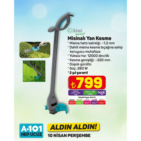 A101 10 Nisan 2025 aktüel ürünler! İşte 10 Nisan A101'in Perşembe indirimli fiyat listesi - Resim: 48