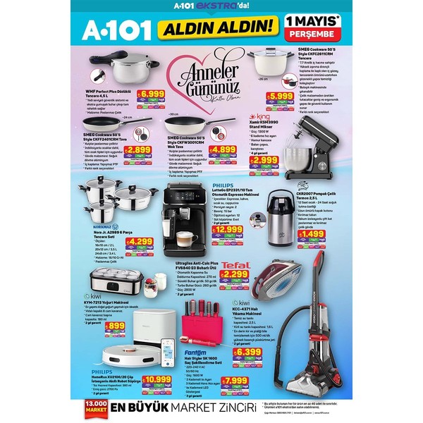 A101'den Anneler Günü'ne özel sıcacık indirimler; WMF düdüklü tencereden Skechers ayakkabılara... - Resim: 5