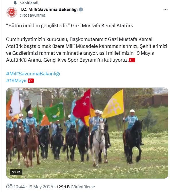MSB'den 19 Mayıs'a özel 'Atabarı' türkülü klip - Resim : 1