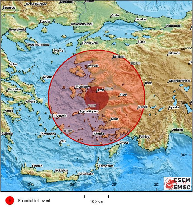 AFAD açıkladı! Deprem oldu, İzmir'de de hissedildi - Resim : 1