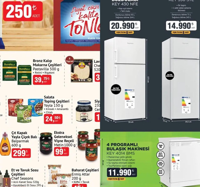 BİM 19 Ağustos 2025 aktüel ürünler listesi geldi! Beyaz eşya çeşitlerinde indirim - Resim: 1