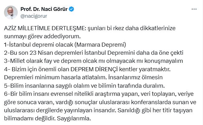 Naci Görür İstanbul depreminin ardından bu kez sert konuştu! - Resim : 1
