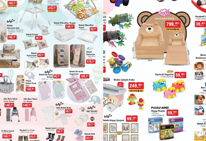 BİM'de bebek ürünleri indirime girdi! Mama sandalyesi ve oyuncaklar ucuzladı