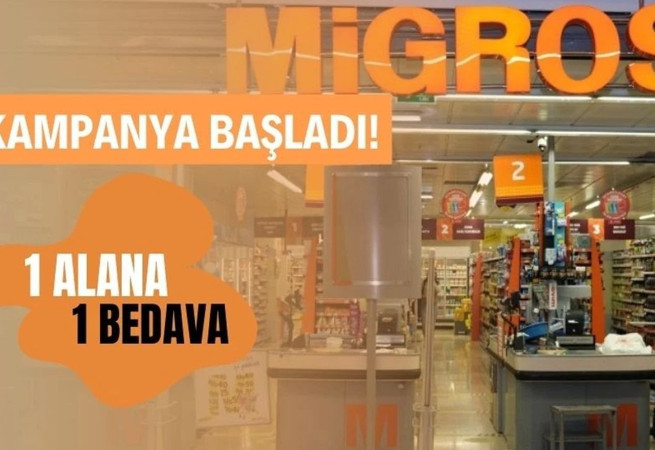 Migros 1 alana 1 bedava kampanyası başladı! 2 al 1 öde kampanyasıyla giden bedava alacak