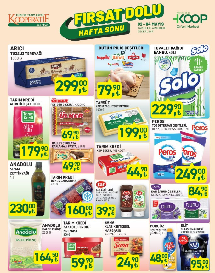 Tarım Kredi Market zeytinyağı ve tereyağı fiyatını düşürdü! Tarım Kredi'den 2 günlük kampanya - Resim : 1