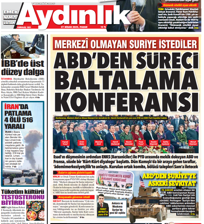 Hesaplaşmada öncelik hâlâ Suriye’nin kuzeyi - Resim : 3