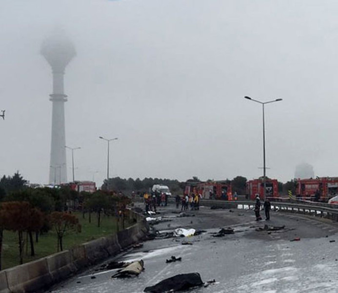 En büyük TV kulelerinden biriydi! İşte İstanbul’daki helikopterin ...
