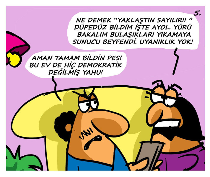 Akın Çavdarlı çizdi... Kim bulaşık yıkamak ister? - Resim: 5