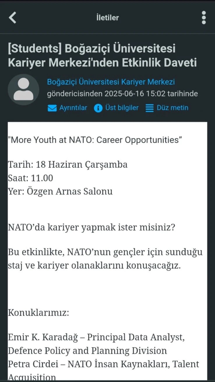 Dışişlerinden YÖK’e talimat! NATO’ya üniversitelerden öğrenci devşirme girişimi - Resim : 3