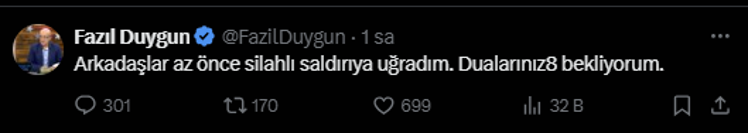 Gazeteci Fazıl Duygun’a silahlı saldırı - Resim : 1