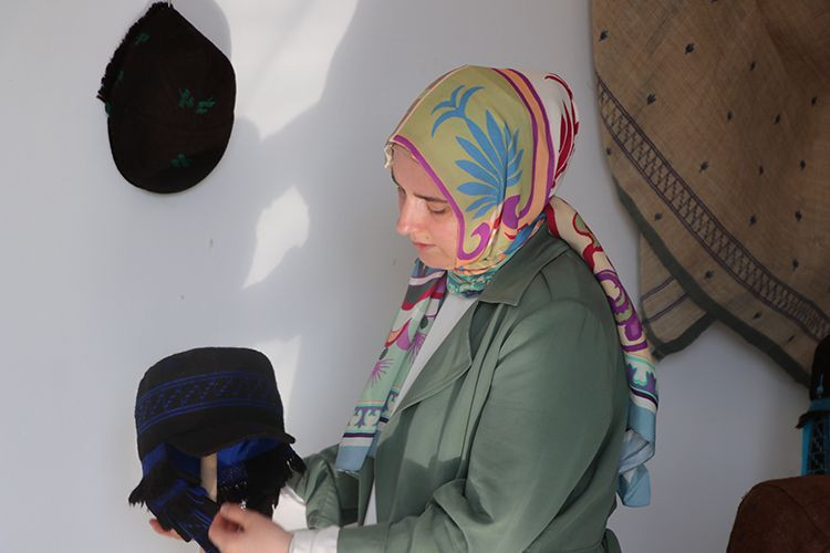 Eruzum'da geleneksel kumaş 'ehram'dan üretildiler! - Resim: 13