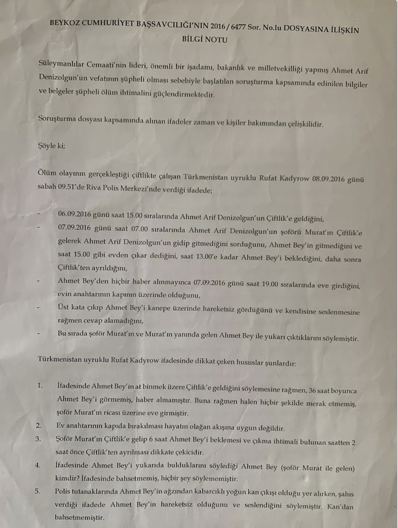 Başsavcılık harekete geçti: Süleymancıların liderinin şüpheli ölümüne inceleme - Resim : 3