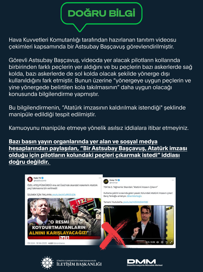 Pilotlardan Atatürklü yamaları çıkartıldığı iddia edilmişti… DMM'den yalanlama geldi - Resim : 1