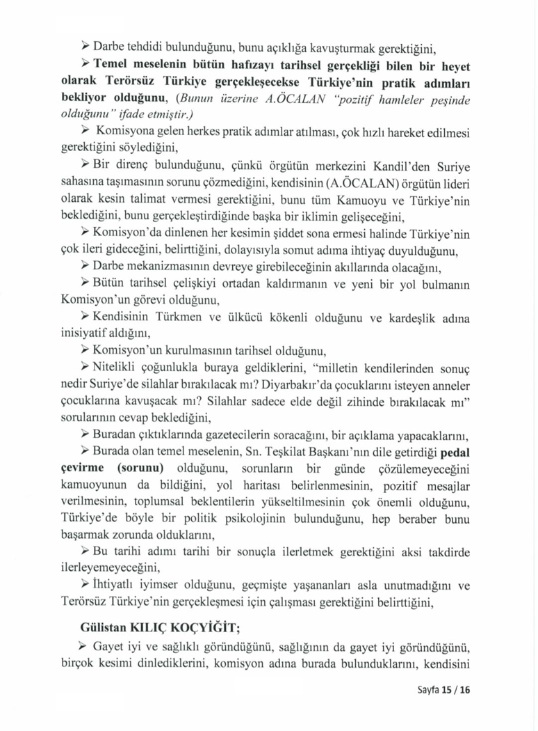 Komisyon Öcalan'la görüşmüştü! TBMM tam tutanakları yayımladı - Resim : 15